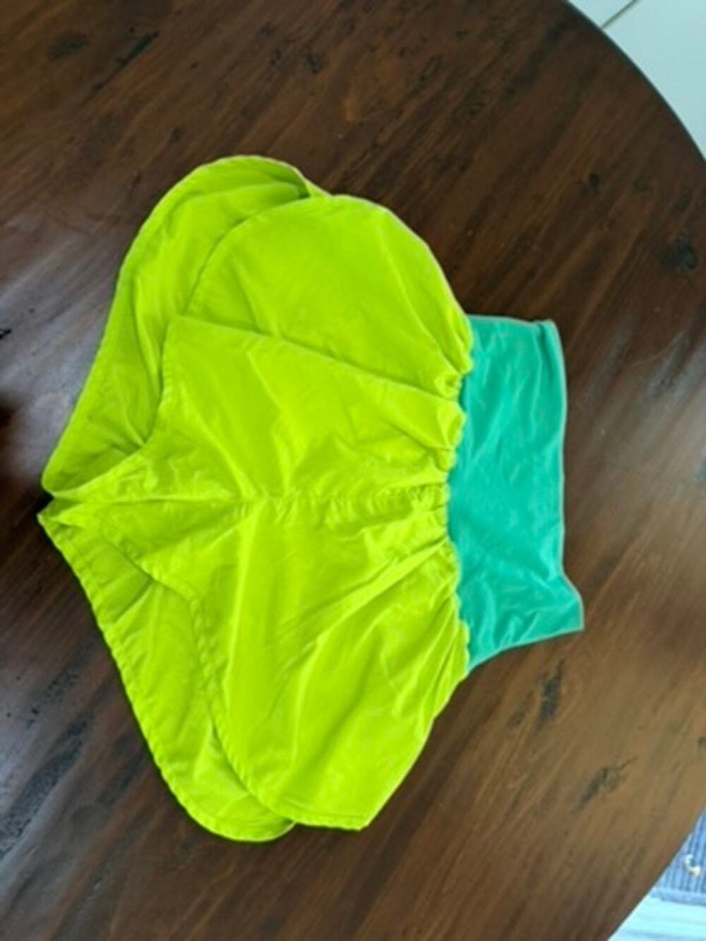 Free People Green Two Toned Light Weight Shorts - Size XS